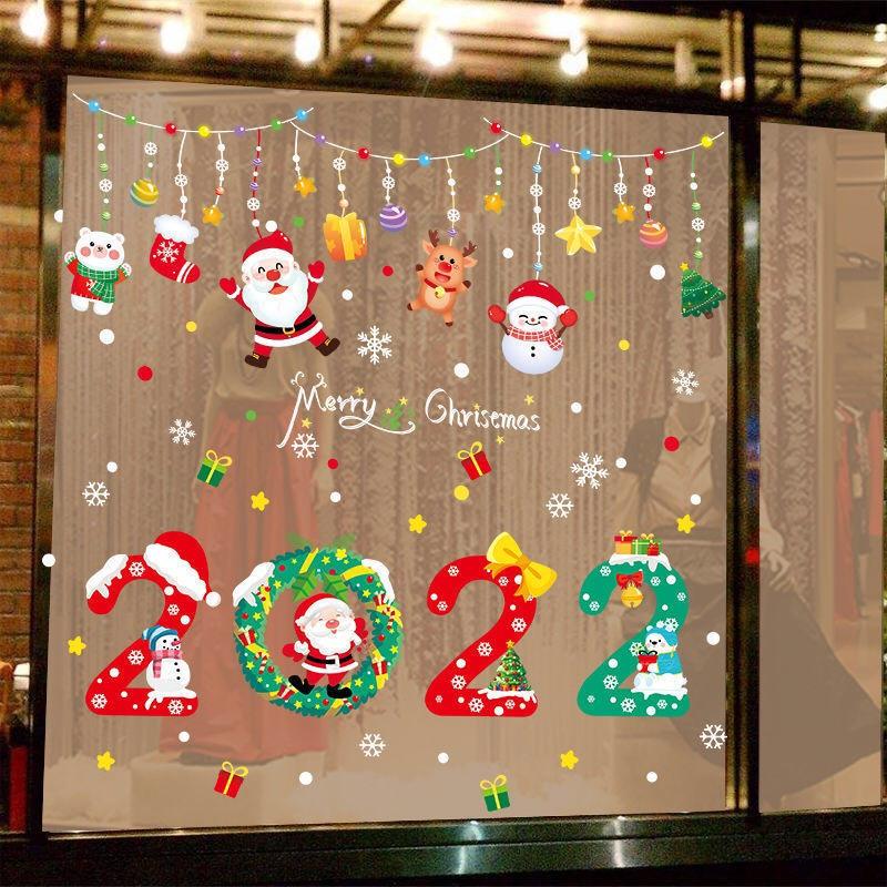 Decal trang trí Noel - Giáng sinh 2022 đầy màu sắc