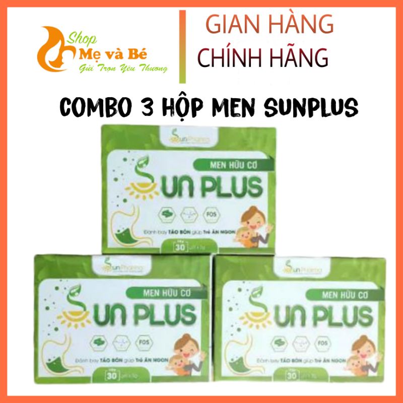 men hữu cơ sunplus hộp 30 gói