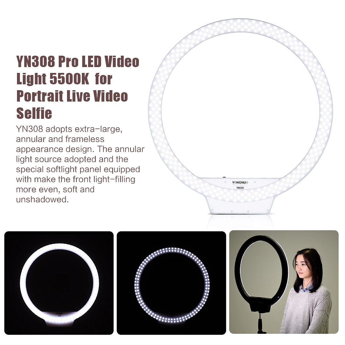 LED Ring Yongnuo YN308 - Hàng Nhập Khẩu