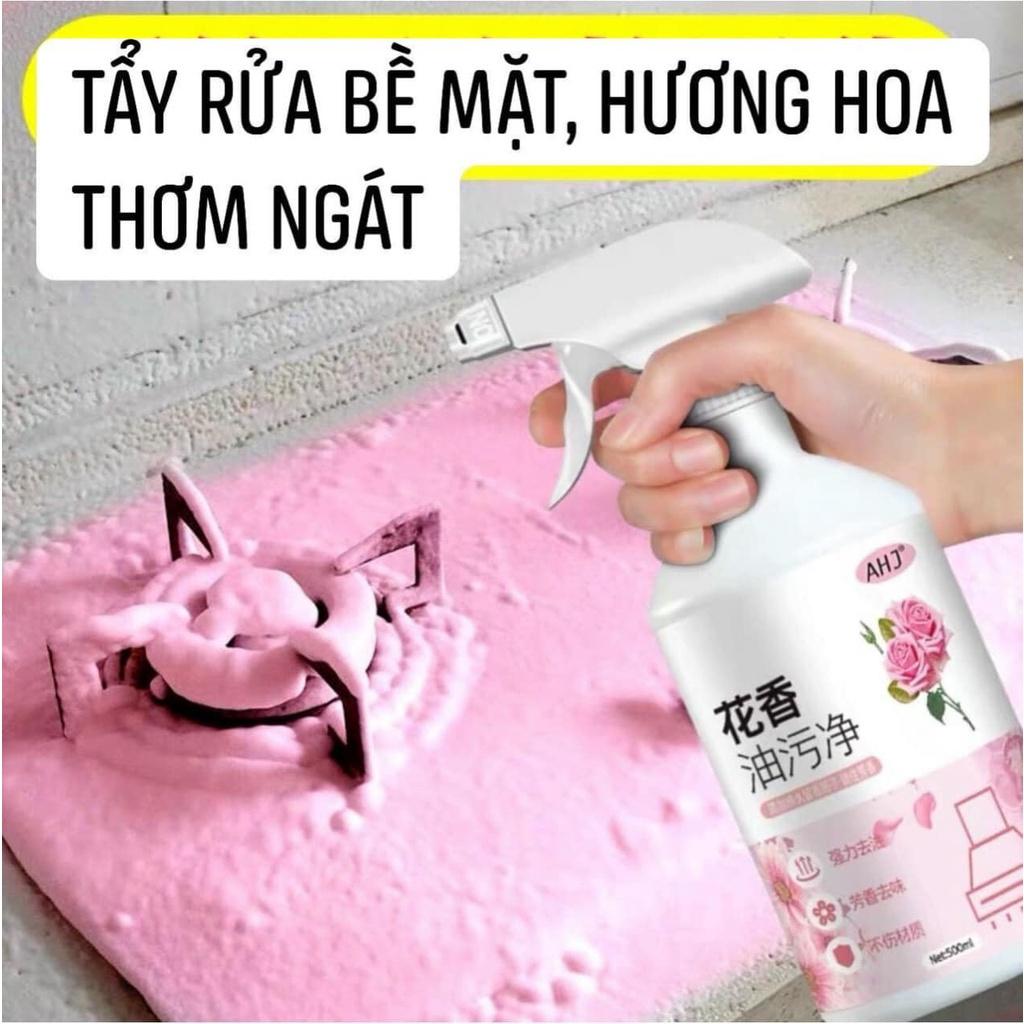 Chai Xịt Tẩy Rửa Toilet Mùi Hoa Anh Đào, Nước Tẩy Rửa Đa Năng Cao Cấp Khử Khuẩn Không Độc Hại 500Ml