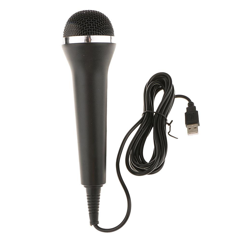Universal USB Wired Microphone Controller for PS4 Pro Slim PS3 Xbox One S Xbox 360 Wii PC RockBand Guitar Hero Karaoke Singing Game