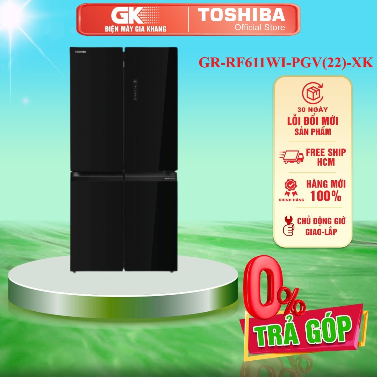 GR-RF611WI-PGV(22)-XK - Tủ Lạnh Origin Inverter Toshiba GR-RF611WI-PGV(22)-XK - Hàng Chính Hãng - Chỉ Giao Hồ Chí Minh