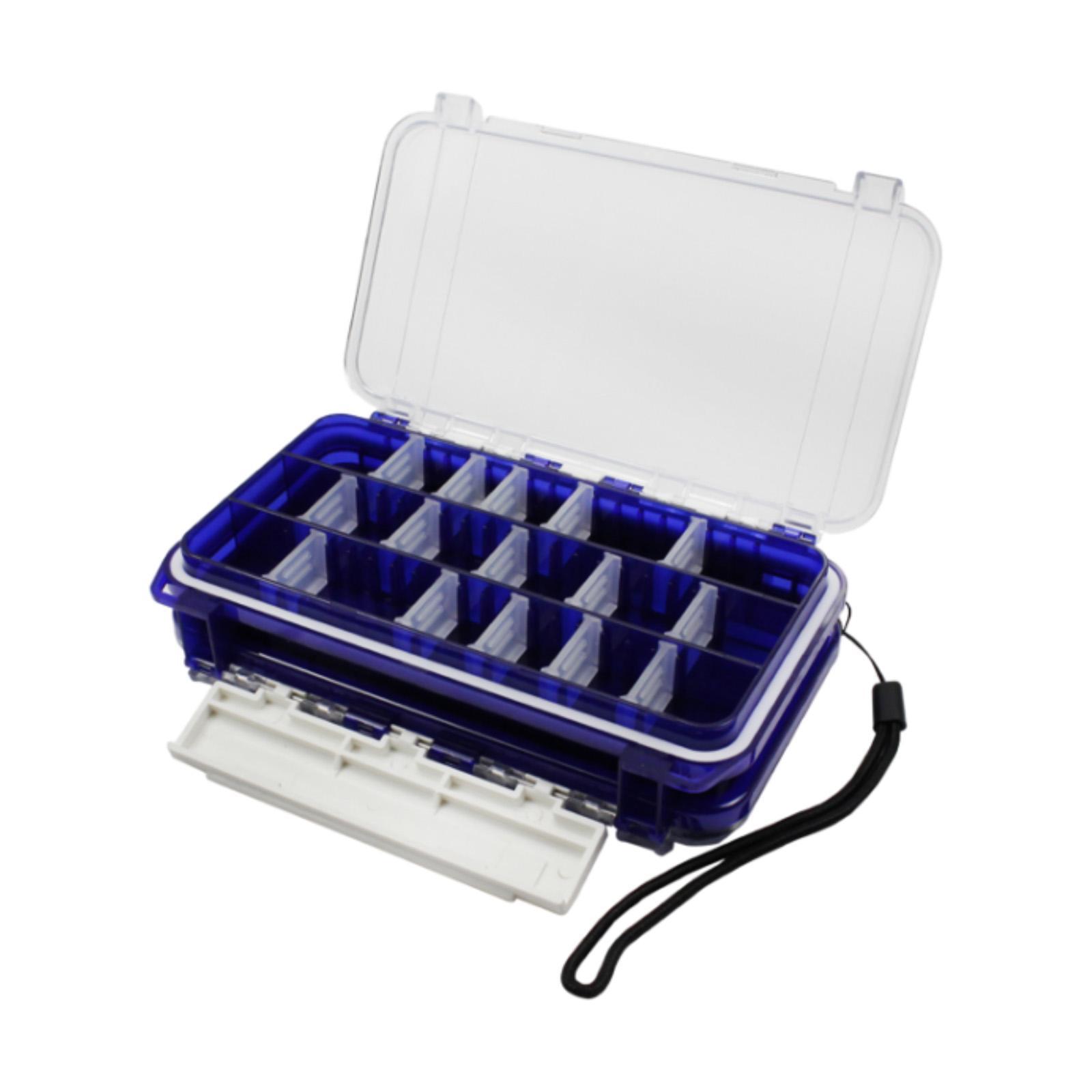 Fishing Tackle Box Fishing Storage Box Hooks Fishing Accessory Waterproof Organizing Tackle Storage Tray Tool Double Sided Fishing Tools Box