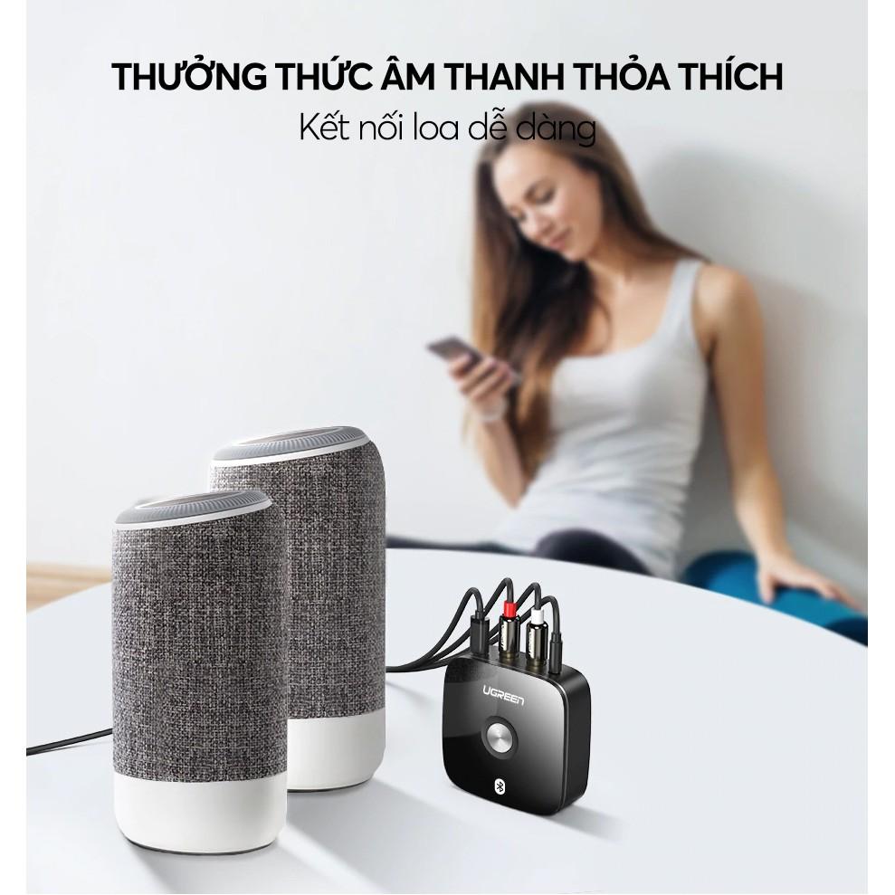 Bộ nhận âm thanh Bluetooth 4.1 đầu ra 3.5mm + 2 đầu RCA UGREEN 30445 - Hàng chính hãng