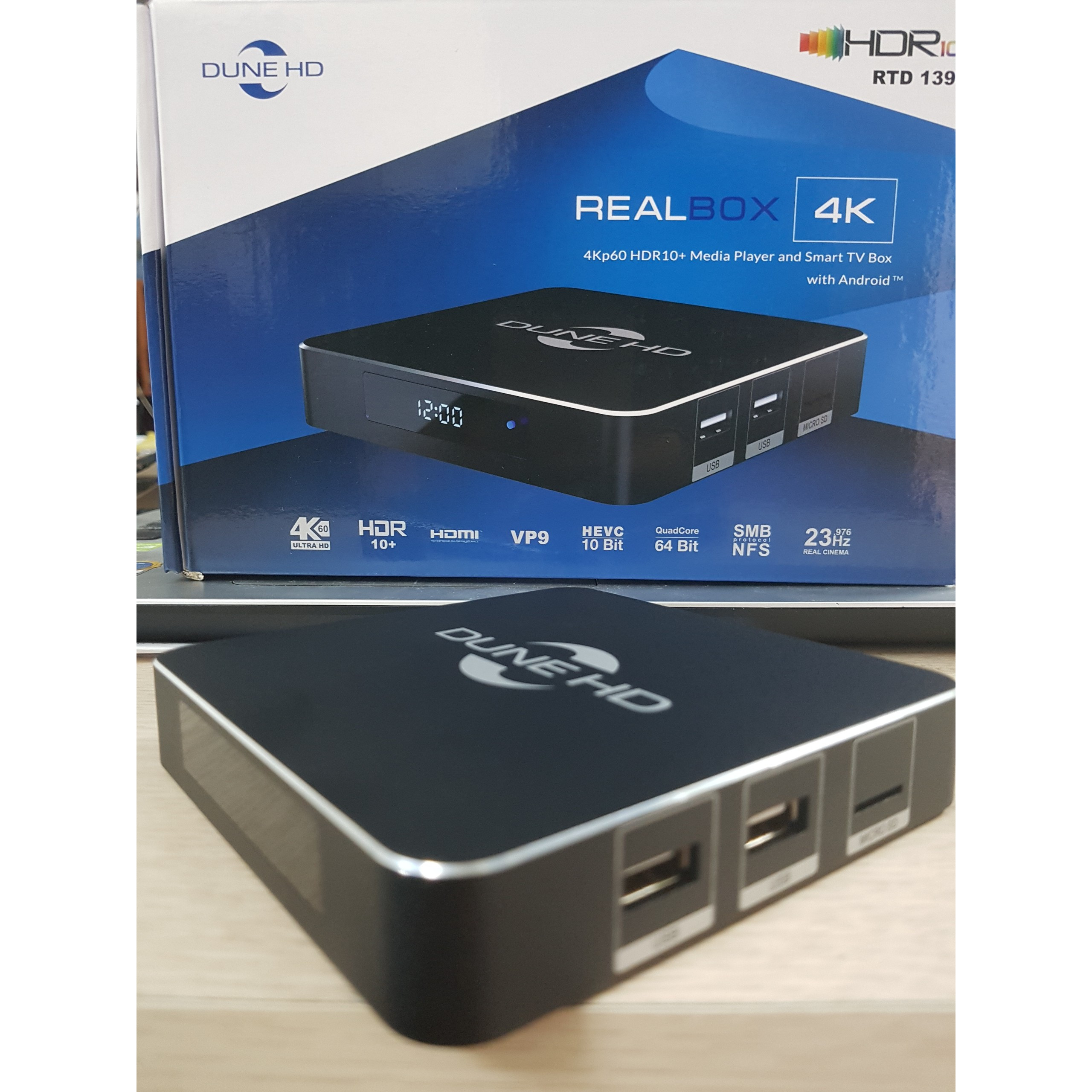 Đầu phát Dune HD RealBox 4K YouTube 4K HDR, BD 4K- Sản phẩm chính hãng