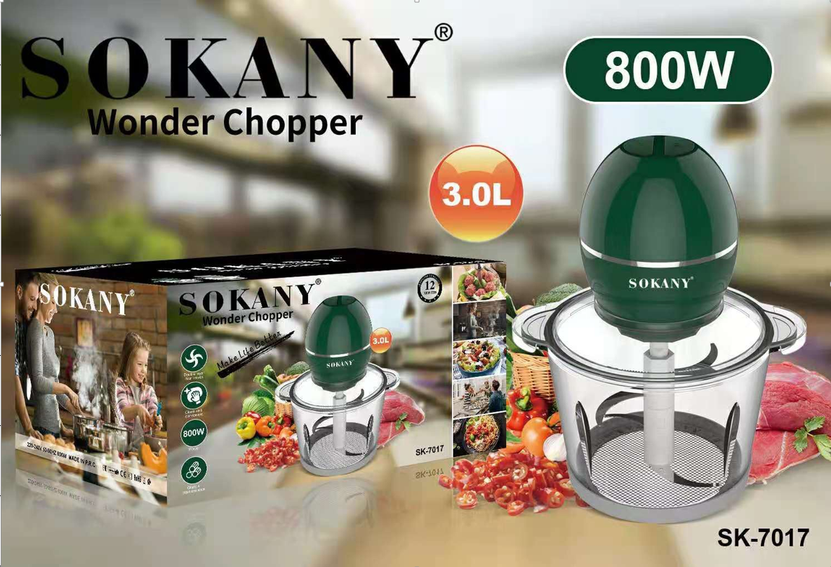 Máy Xay Thịt, Xay Gia Vị Tỏi Ớt SOKANY- Hàng Chính Hãng