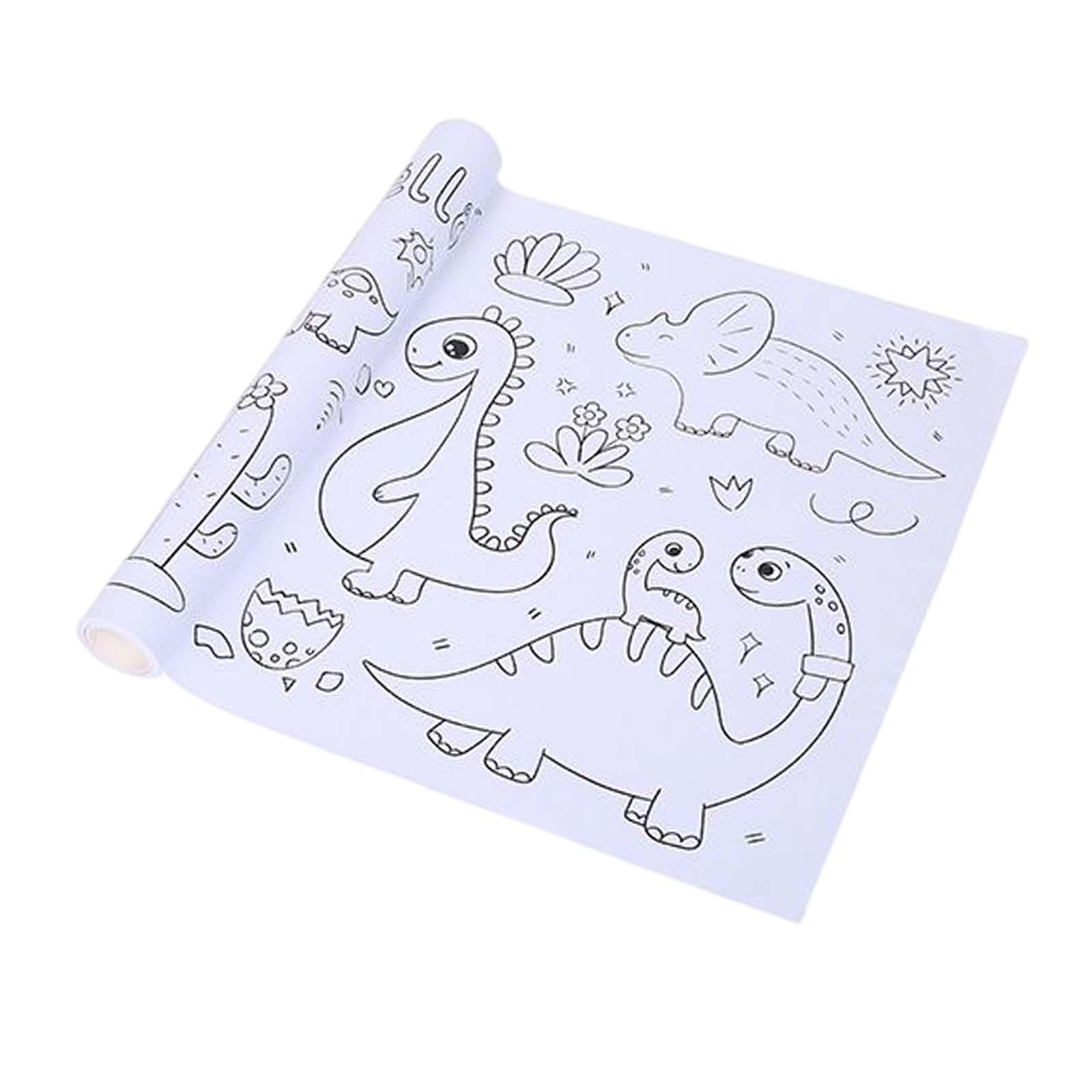 Toddler Sticky Drawing Paper Roll 30x300cm Coloring Stickers Accessory Child Toys DIY
