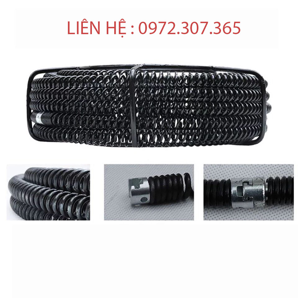 Dây thông tắc lò xo phi 16 . Được làm bằng Chất liệu thép Mangar siêu bền