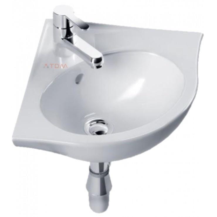 Lavabo INAX treo tường L-281V/BW1. Thiết kế treo tường, dạng góc, giúp tiết kiệm diện tích - Vật liệu xây dựng Big H