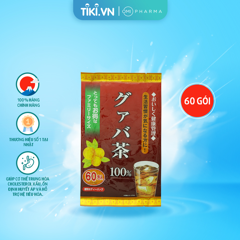 Trà Lá Ổi Yuwa 100% Lá Ổi Guava Tea Thanh Nhiệt Giảm Cân, Ổn Định Huyết Áp, Tăng Sức Đề Kháng