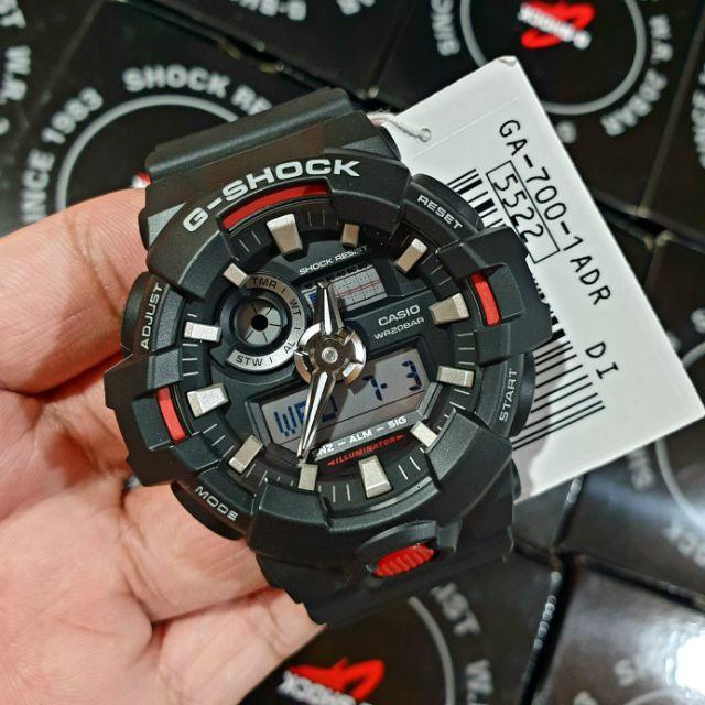 Đồng Hồ Nam Dây Nhựa Casio G-Shock GA-700-1A Chính Hãng - GA-700-1ADR