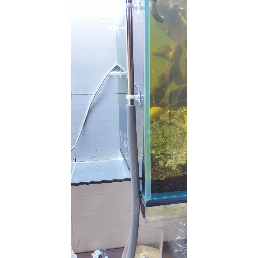 Ống chống gập màu xám cao cấp - Dây thay nước bể cá - phụ kiện máy lọc thùng hồ cá - phụ kiện thủy sinh-shopleo