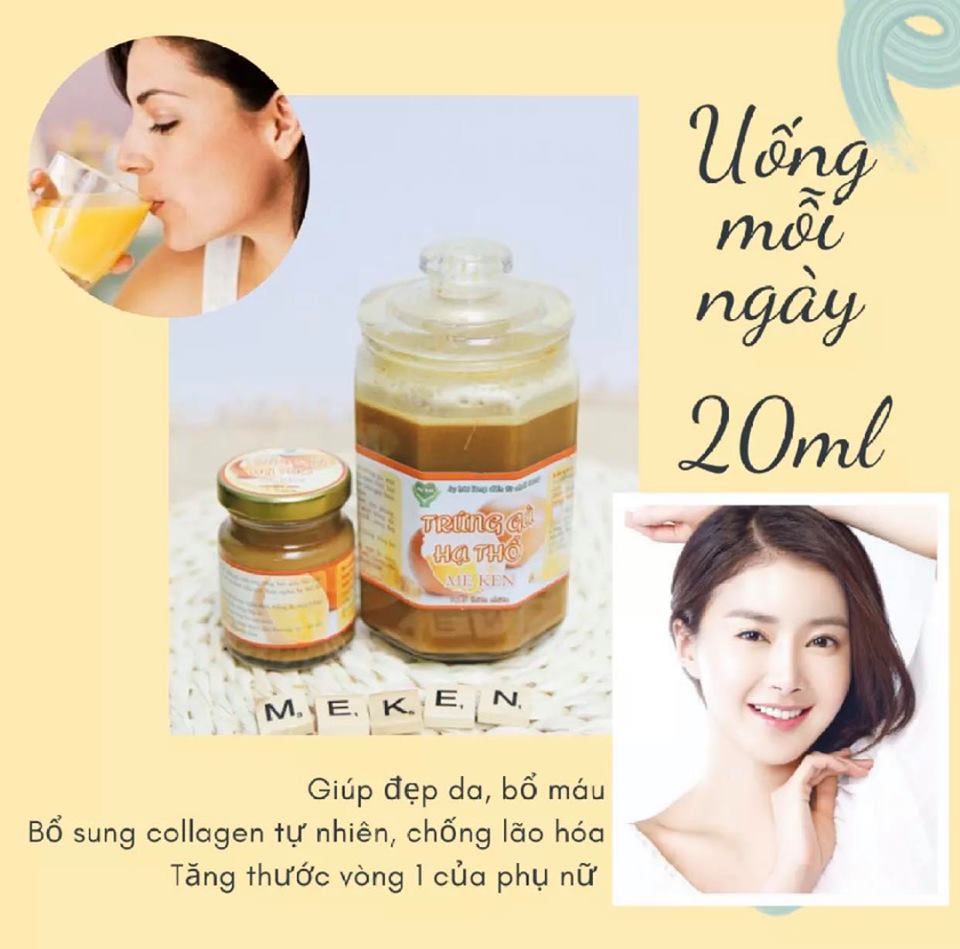 Trứng Gà Ta Hạ Thổ Mẹ Ken (ngừa nám, tàn nhang, cấp ẩm cho da, xông hơ sau sinh) 100ml