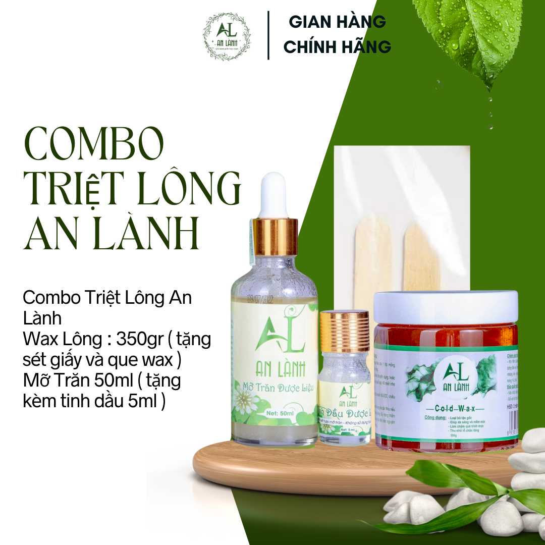 Combo Triệt Lông Vĩnh Viễn An Lành ( Tặng Giấy Và Que Wax)