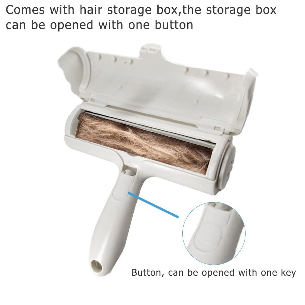 2-Way Pet Hair Remover Roller Fur Away Lint Sticking Roller Reusable Dog Cat Hair Cleaning Brush From Furniture Sofa Clothes