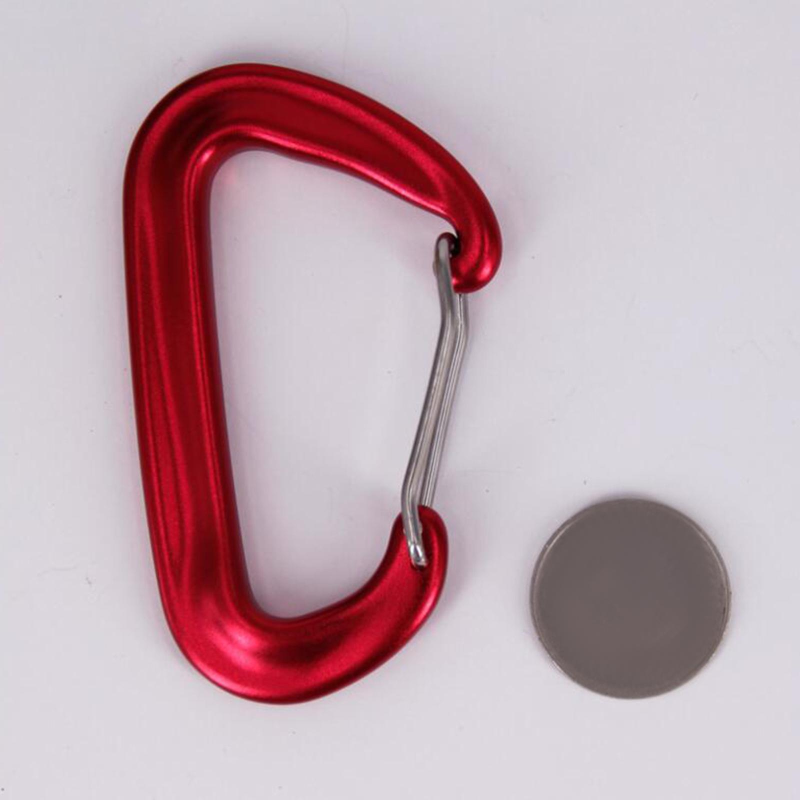 Carabiner Clip Heavy Duty Caribeaners Hardware Metal Spring Snap Hook Climbing Carabiner D Shaped Carabiner for Backpack Fishing Harness