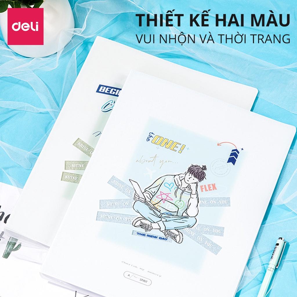 File lá học sinh phiên bản Vương Nguyên YYDL Deli - Khổ A4 40 lá hình chàng trai - 1 chiếc - 72754