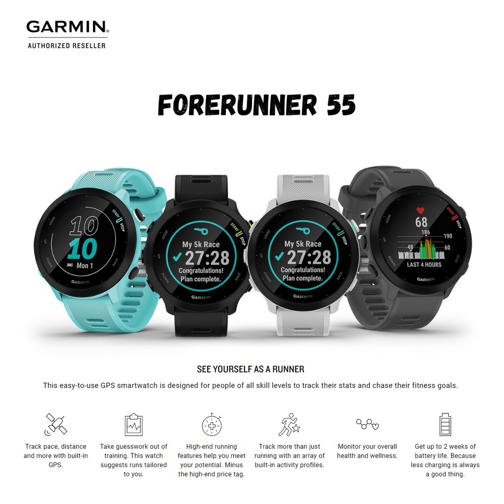 Đồng hồ thông minh Garmin Forerunner 55_Mới, hàng chính hãng