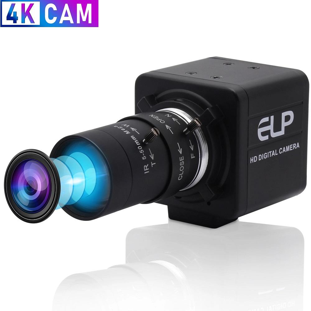 Camera 4K USB 3840x2160 30fps IMX317 Hướng dẫn cảm biến Zoom Varifocal 8MP Máy ảnh video webcam USB để phát trực tiếp, cuộc họp