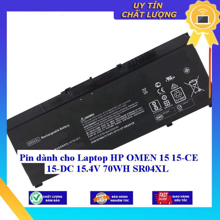 Pin dùng cho Laptop HP OMEN 15 15-CE 15-DC 15.4V 70WH SR04XL - Hàng chính hãng  MIBAT1375