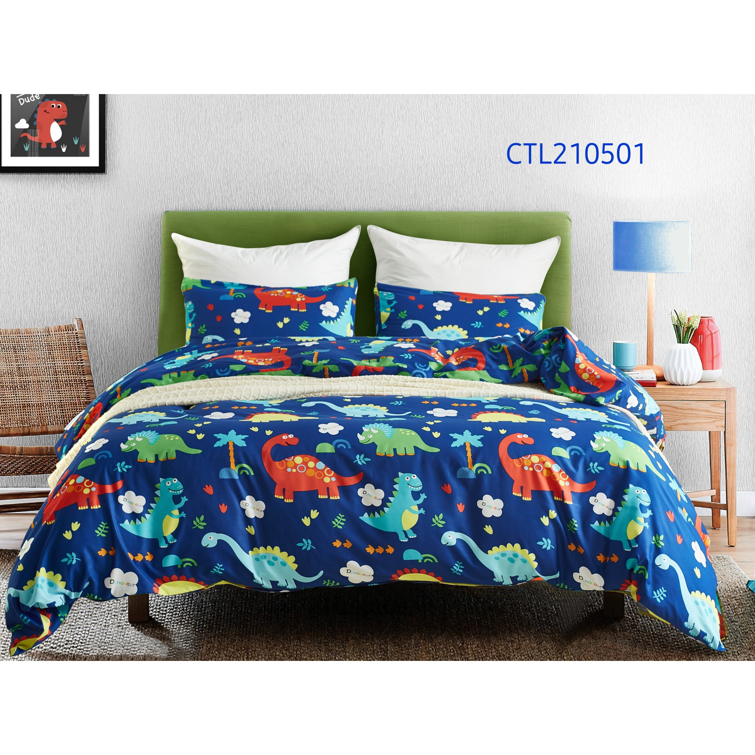 Hình ảnh BỘ GA GỐI COTTON LỤA DRAP24 -CTL01