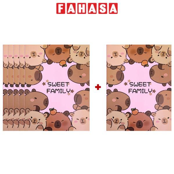 [MUA 5 TẶNG 1] Tập Học Sinh Capybara - 5 Ô Ly - 96 Trang 120gsm - The Sun 04