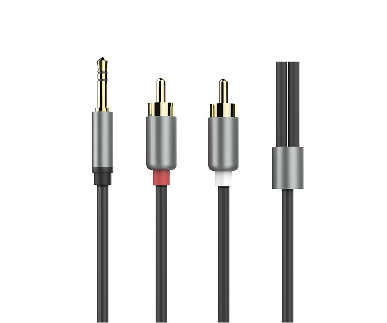 Cáp Kết Nối Audio 3.5 - Dây Loa 3.5mm Ra 2 Đầu Bông Sen dây dài 1.5m (màu ngẫu nhiên) - Hàng Nhập Khẩu