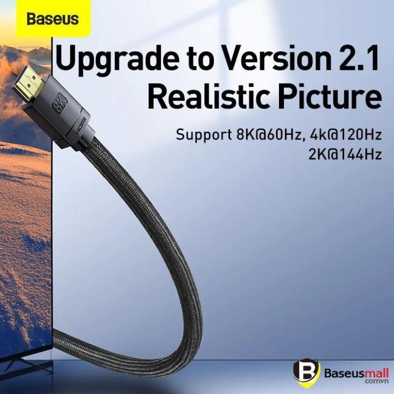 Baseus -BaseusMall VN Cáp HDMI 2.1 8K cao cấp Baseus High Definition Series (Hàng chính hãng