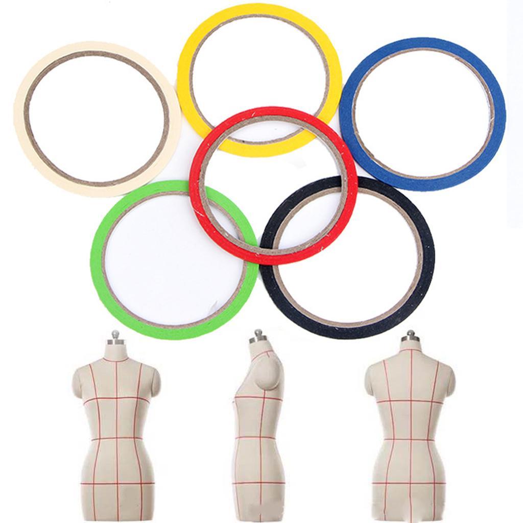 20Rolls Thin Draping Tape Pattern Masking Tape Artist Tape Dress Form