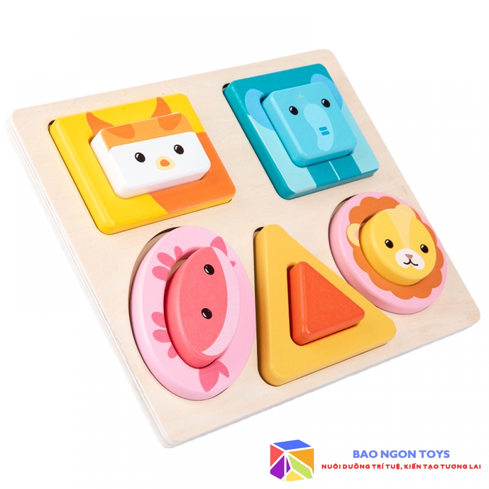 ĐỘ ĐỒ CHƠI XẾP LỒNG HÌNH THÚ 3 IN 1 GIÚP BÉ PHÁT TRIỂN VẬN ĐỘNG TINH, GIÁO CỤ MONTESSORI CHO BÉ HỌC HÌNH DẠNG, MÀU SẮC, TÊN ĐỘNG VẬT