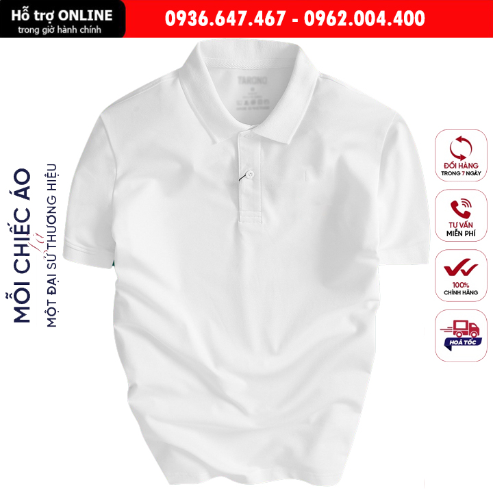 Áo thun nam POLO trơn vải cá sấu cotton cao cấp ngắn tay cực sang trọng