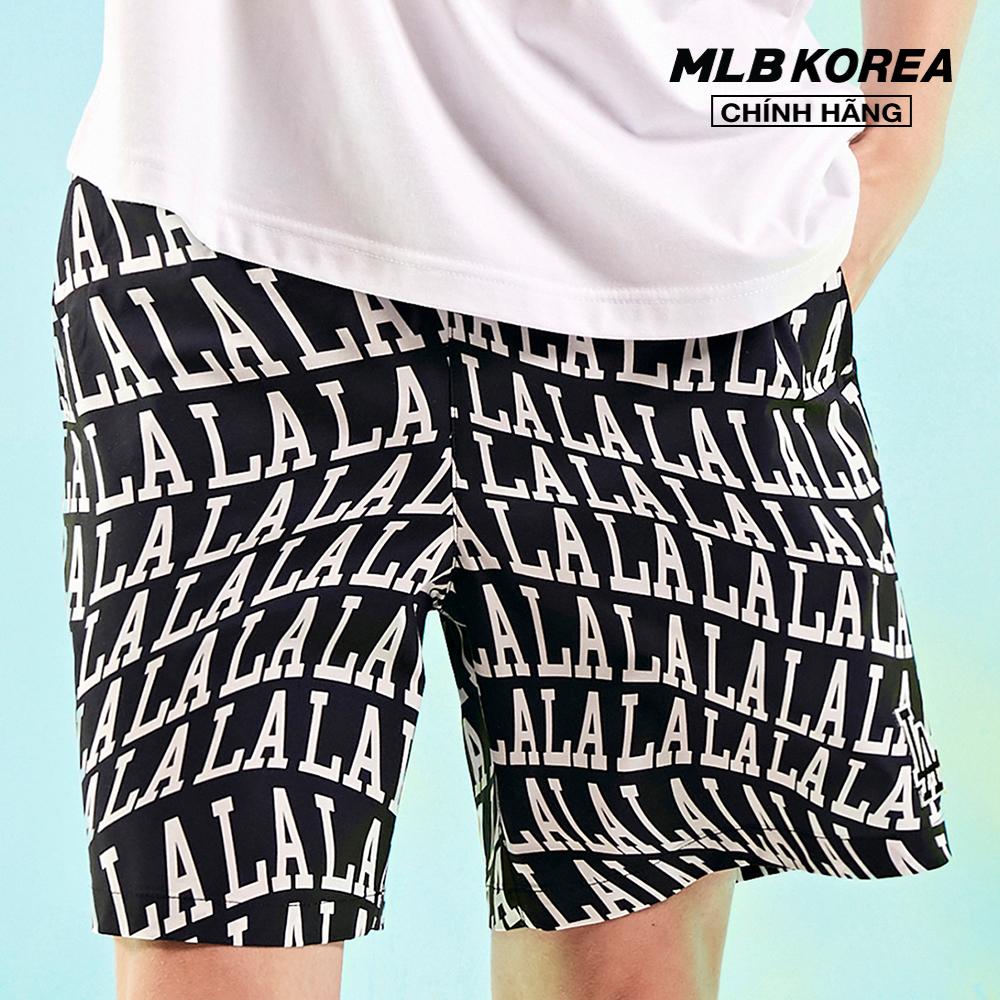 MLB - Quần shorts bơi nam lưng thun Illusion 3LSW60123-07BKS