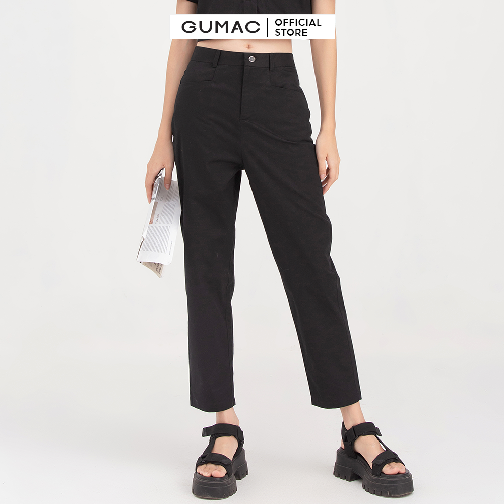 Áo sơ mi nữ GUMAC AB755 croptop