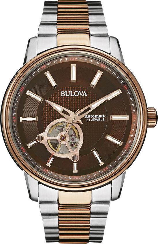 Đồng Hồ Nam Bulova Dây Thép Không Gỉ 98A140 - Mặt Nâu