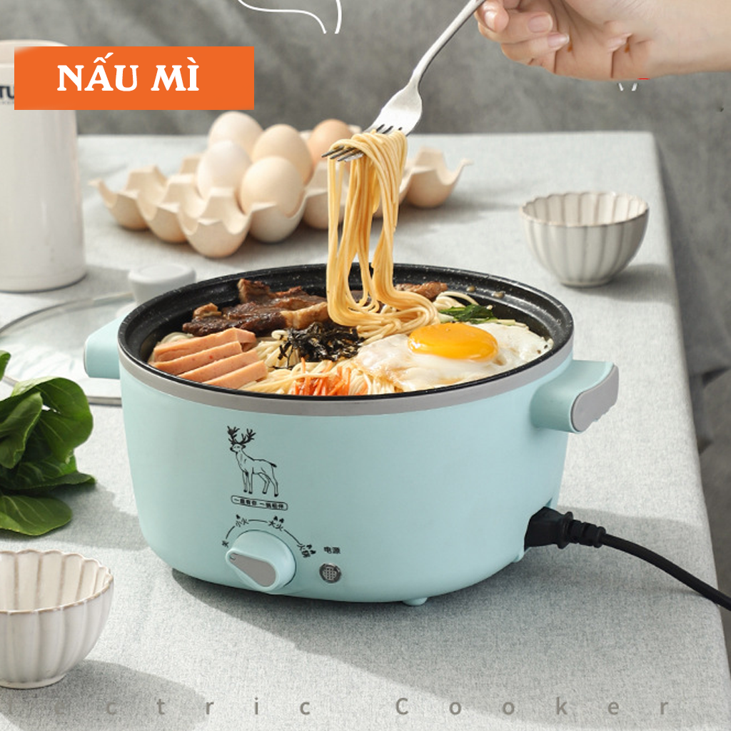 Nồi Lẩu Điện Mini Đa Năng Có Chống Dính NL-09 Công Suất Đến 1000W Thích Hợp Cho Gia Đình