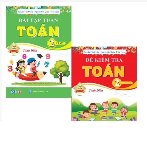 Sách - Combo Bài Tập Tuần và Đề Kiểm Tra Toán Lớp 2 - Cánh Diều - Học Kì 1