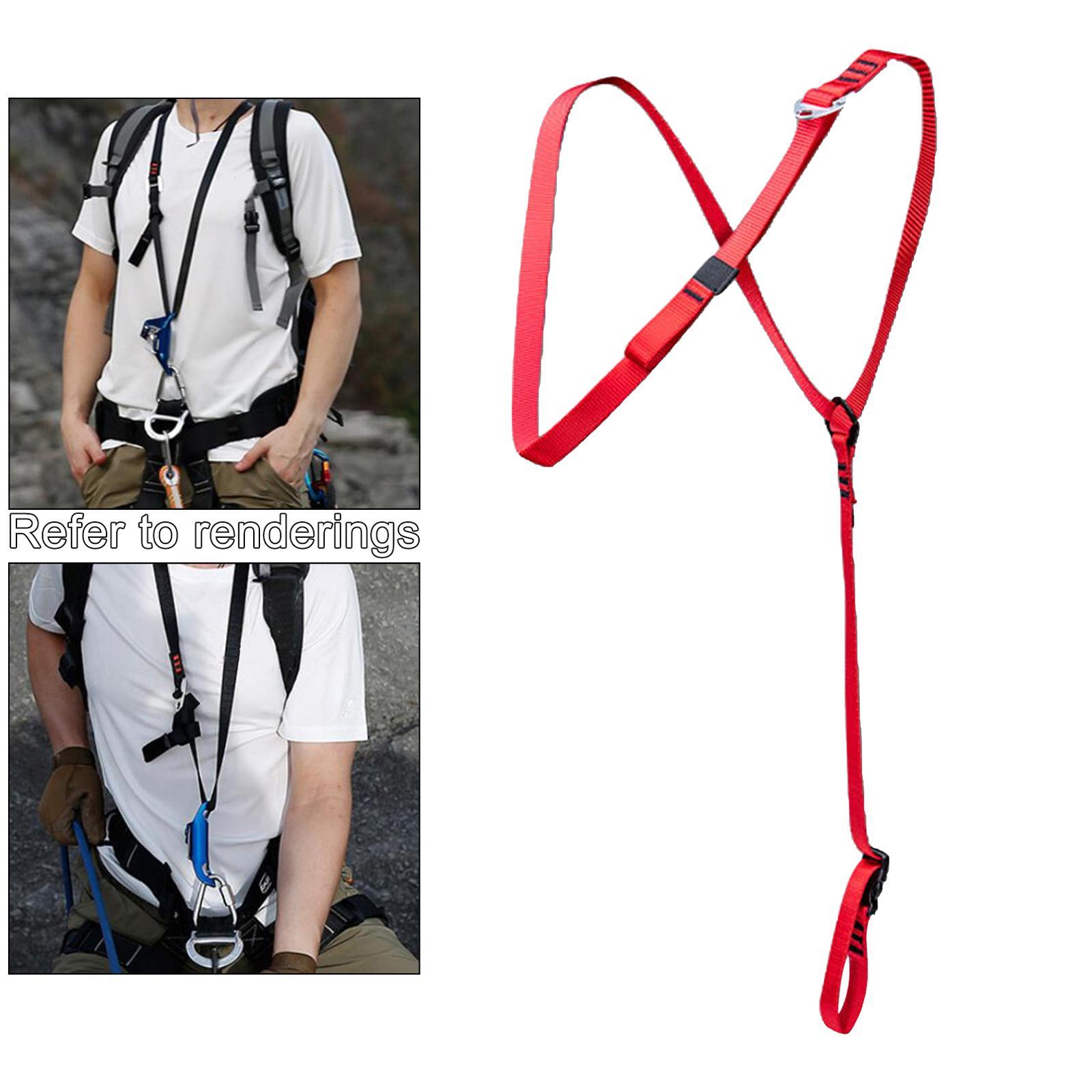 Climbing Chest Ascender Caving Survival Shoulder Strap Aider