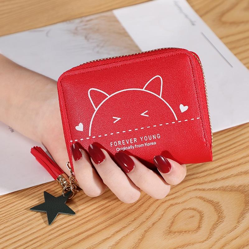 Ví Nữ Mini Ngắn Nhiều Ngăn Đựng Tiền Và Thẻ Tiện Lợi Cầm Tay Dễ Thương Nữ Tính Hàn Quốc - TVNN288 | Ví Cầm Tay Giá Rẻ