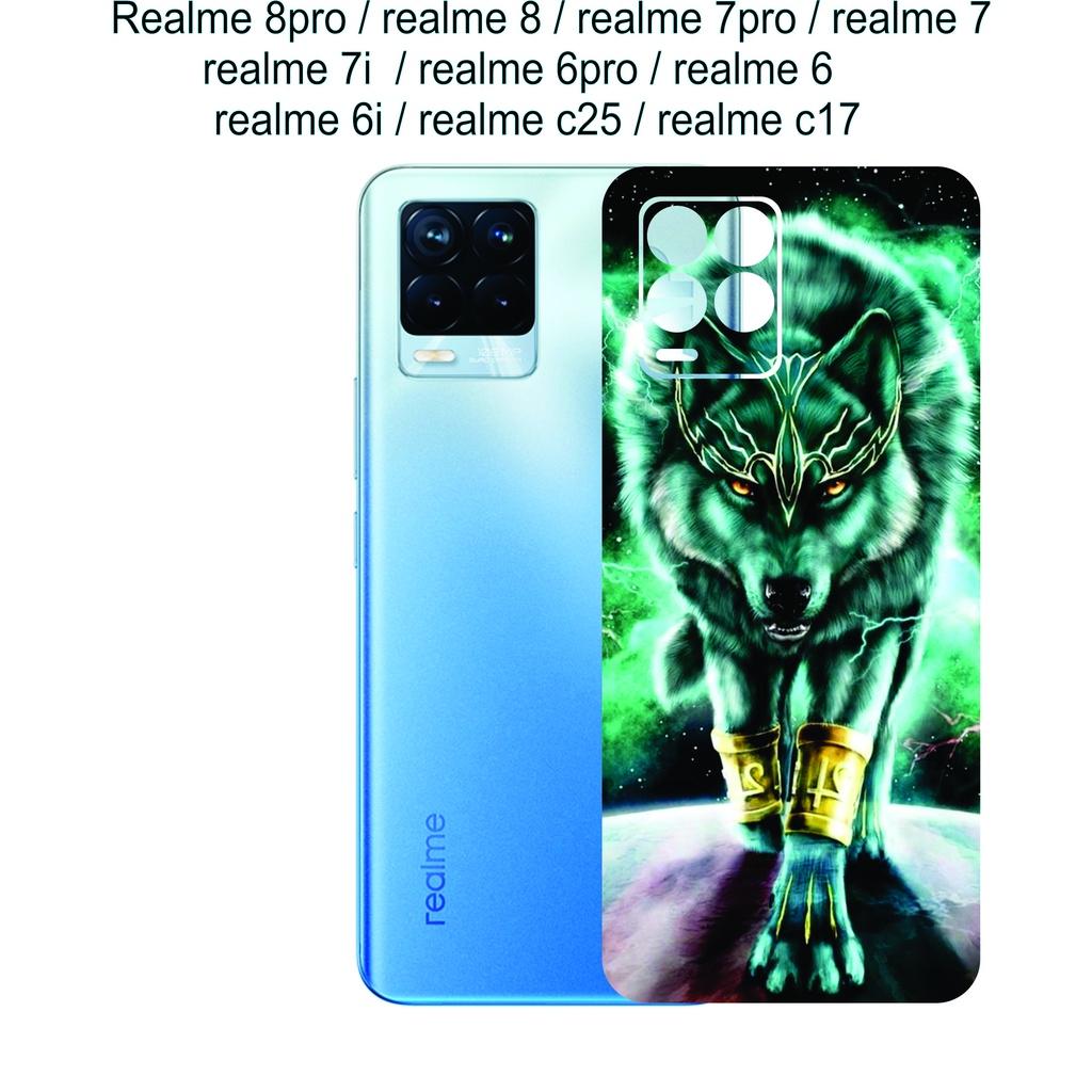 Miếng Dán Skin mặt lưng dành cho Realme 8pro / realme 8 / realme 7pro / realme 7 / realme 7i / realme 6pro / realme 6............