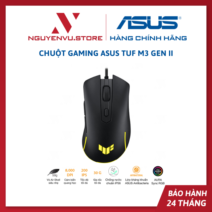 Chuột Gaming có dây ASUS TUF M3 Gen II - Hàng chính hãng