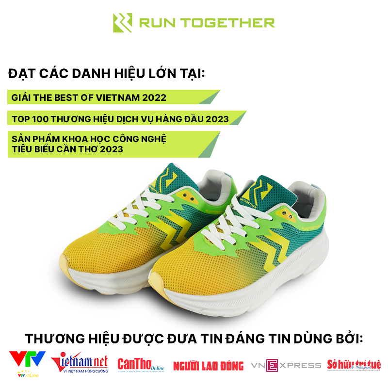 Giày Chạy Bộ Nam Nữ Cao Cấp Run Together Gắn Chip Thông Minh Siêu Nhẹ Siêu Bền | RT08