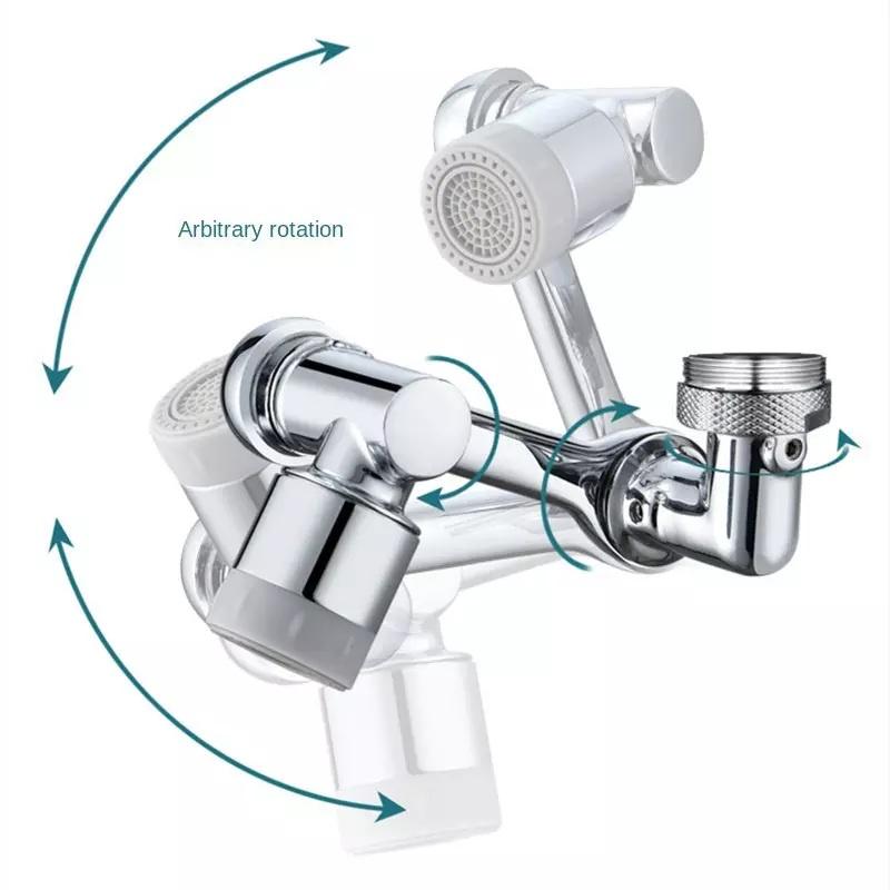 (nhựa)Đầu nối vòi Lavabo, vòi nước thông minh xoay 1080 độ nhựa ABS với 2 chế độ nước tiện dụng