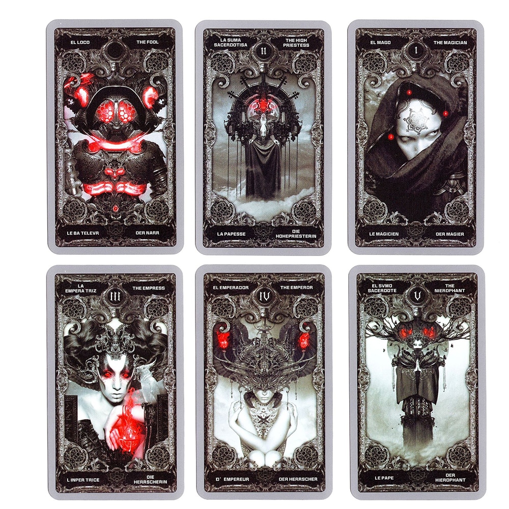 (Size Gốc) Bộ Bài Dark Tarot 78 Thẻ, Hộp Cứng