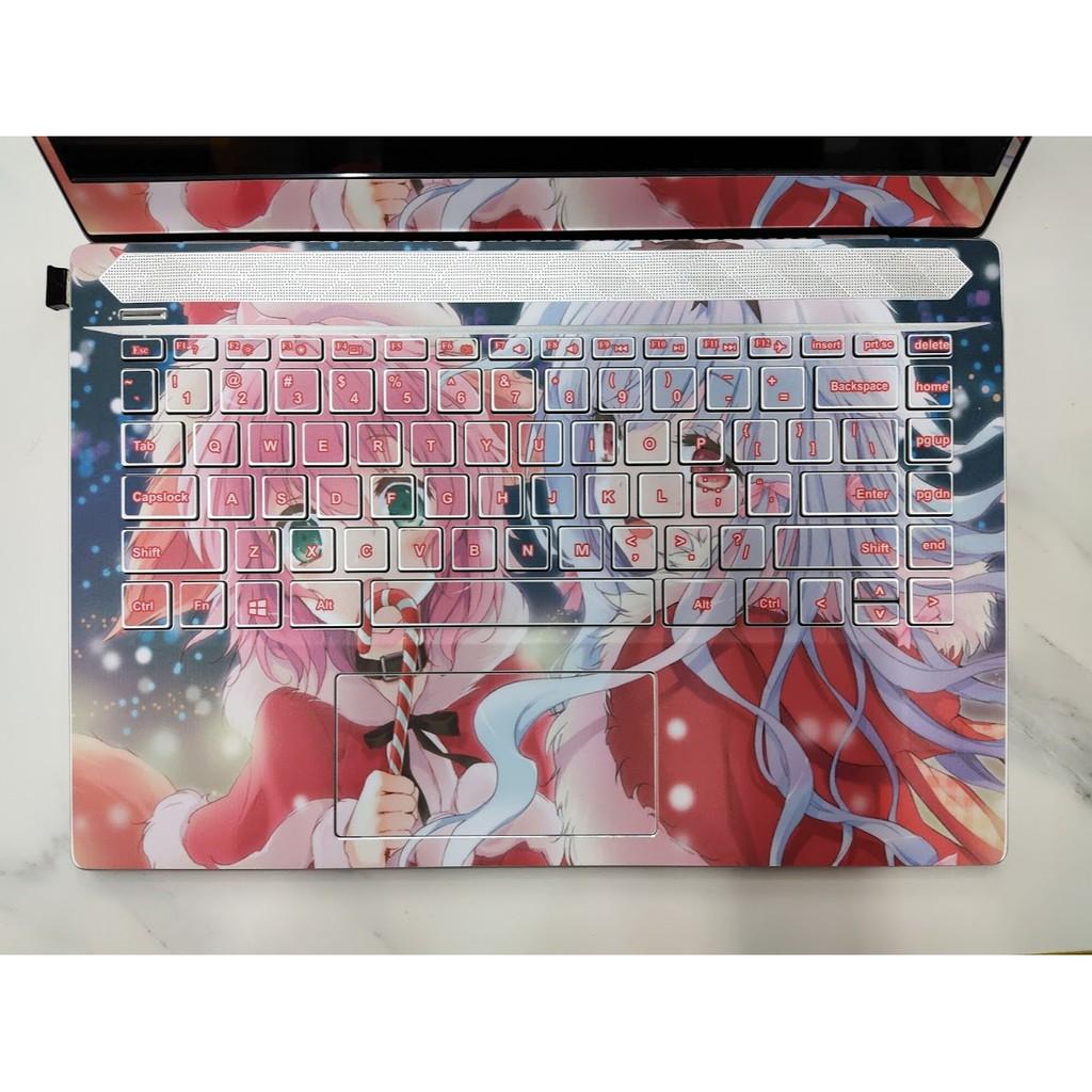 Skin dán Laptop cho Tất cả Dòng máy in theo yêu cầu -cô gái anime - girl017