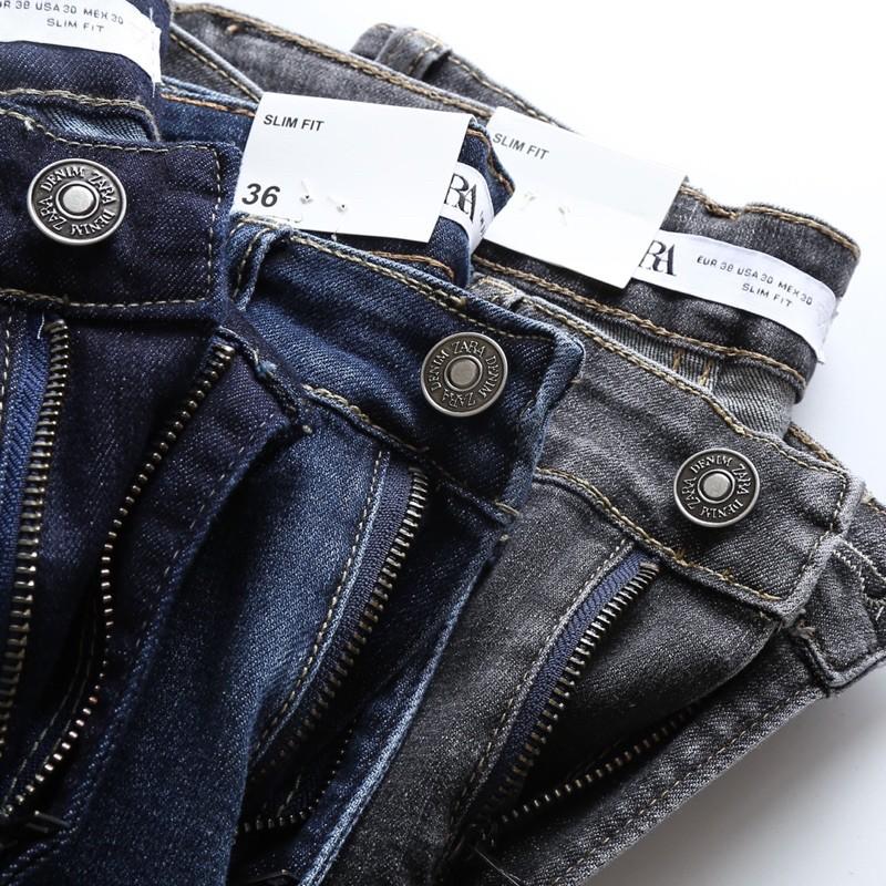 Quần Jean nam cao cấp 02 màu thời trang ống ôm jean co giản hàng cao cấp xuất xịn