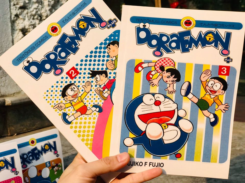 Doraemon và doraemon plus tiếng anh in giấy chống lóa
