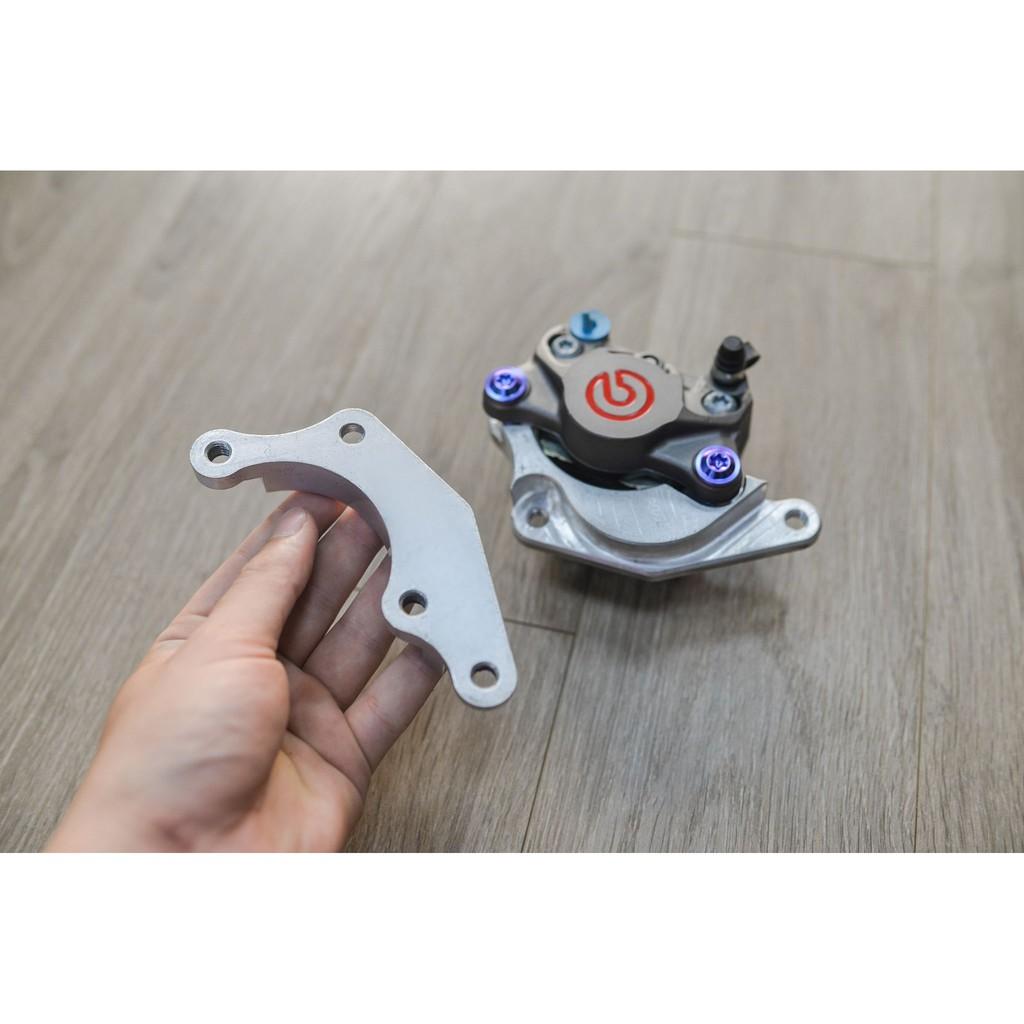 PHANH 2 Pits đối xứng. Pad phanh CNC Nguyên Khối Chắc Chắn, MSX đi đĩa 220mm
