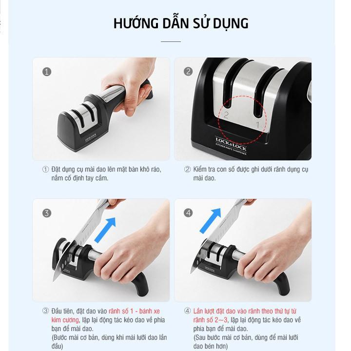 Dụng Cụ Mài Dao Kéo 3 Lớp Lock&Lock CKK113