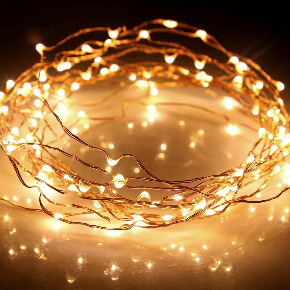 Dây đèn LED đom đóm fairylight dài 3 mét có sẵn pin siêu rẻ