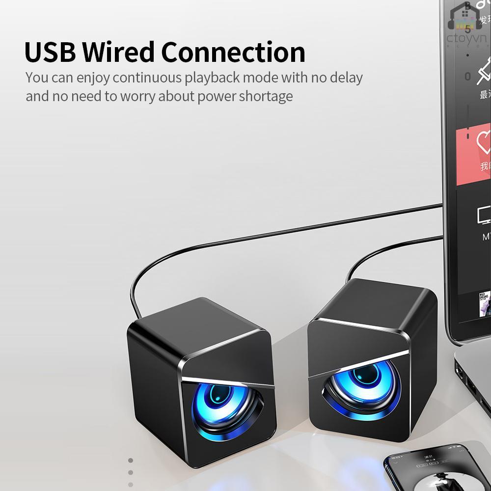 Loa máy tính có dây USB âm thanh trầm mạnh mẽ